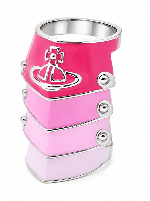 Pink Armour Ring