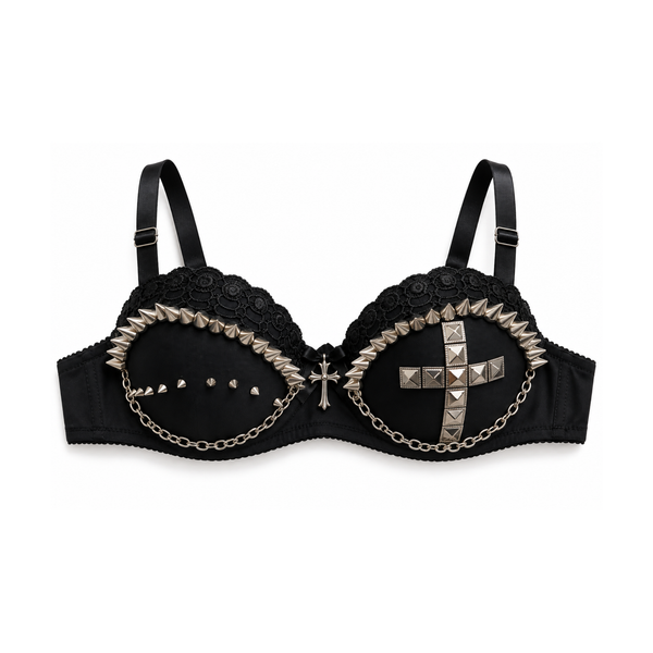 Cross Spike Bralette