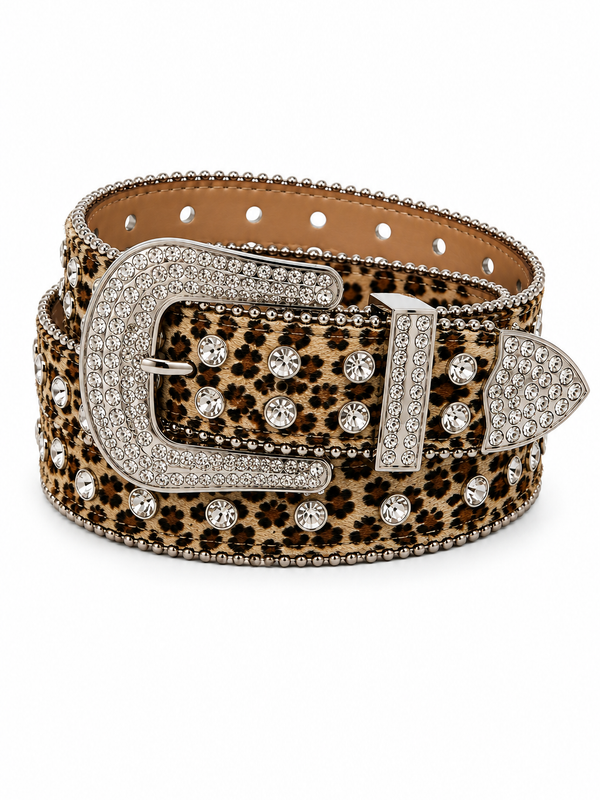 Cheetah Studded Belt