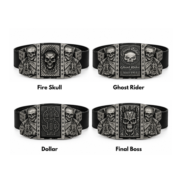 Skull Lighter Belts