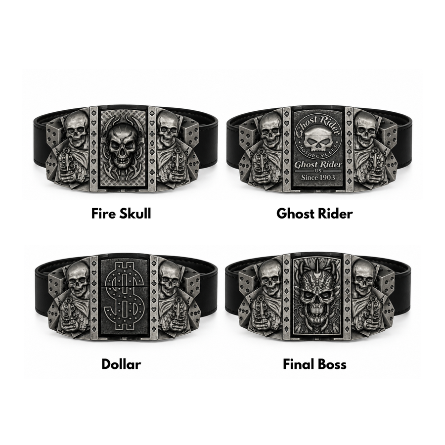 Skull Lighter Belts