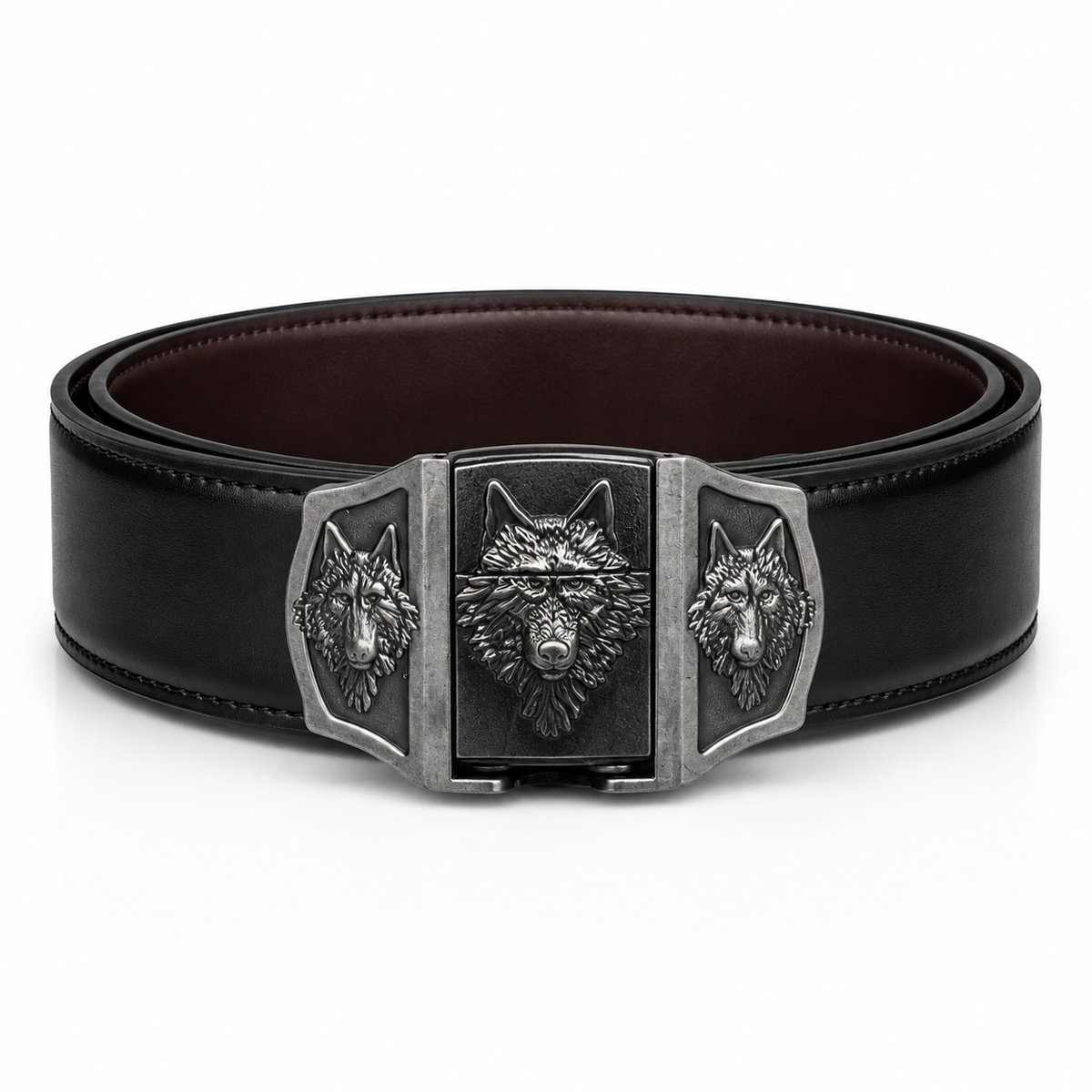 Three Wolf Lighter Belt