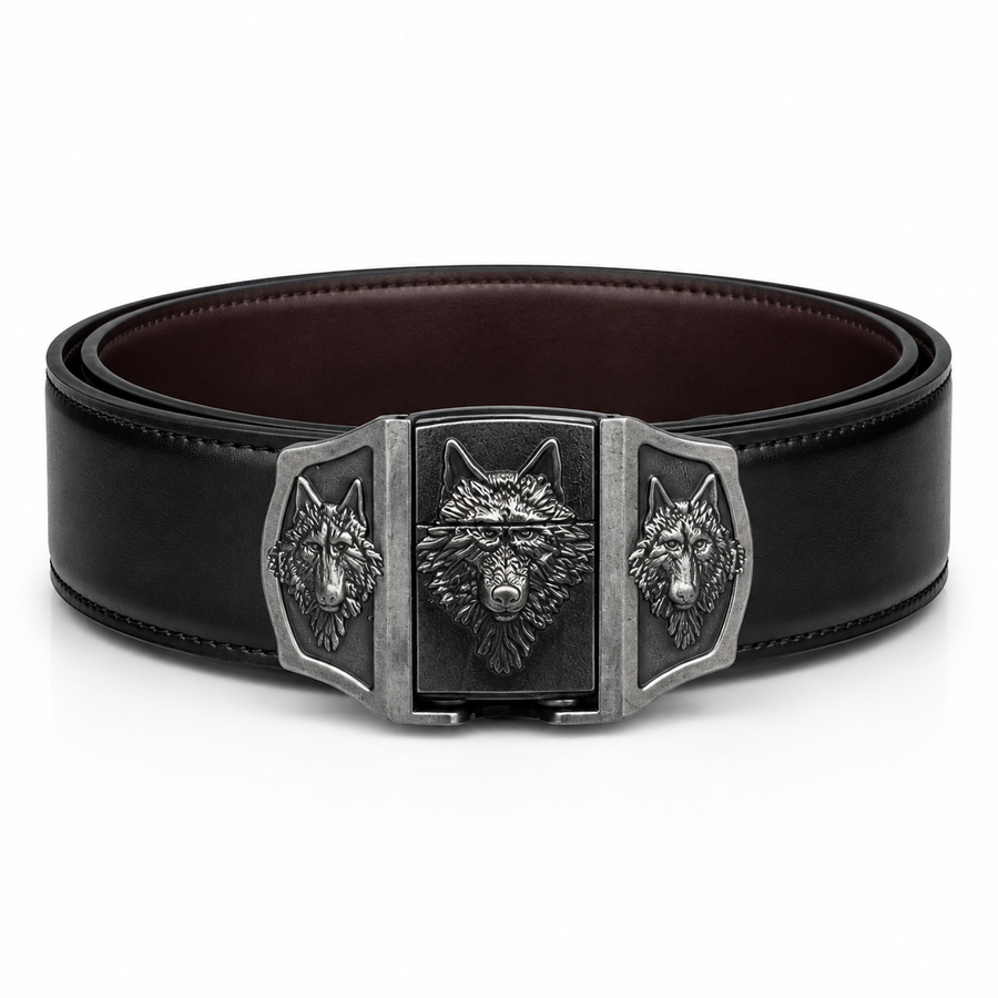 Three Wolf Lighter Belt