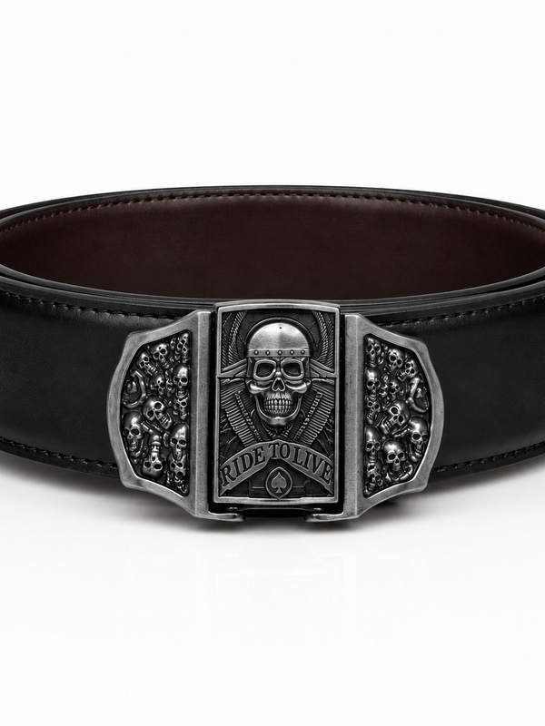 Skull Star Lighter Belt