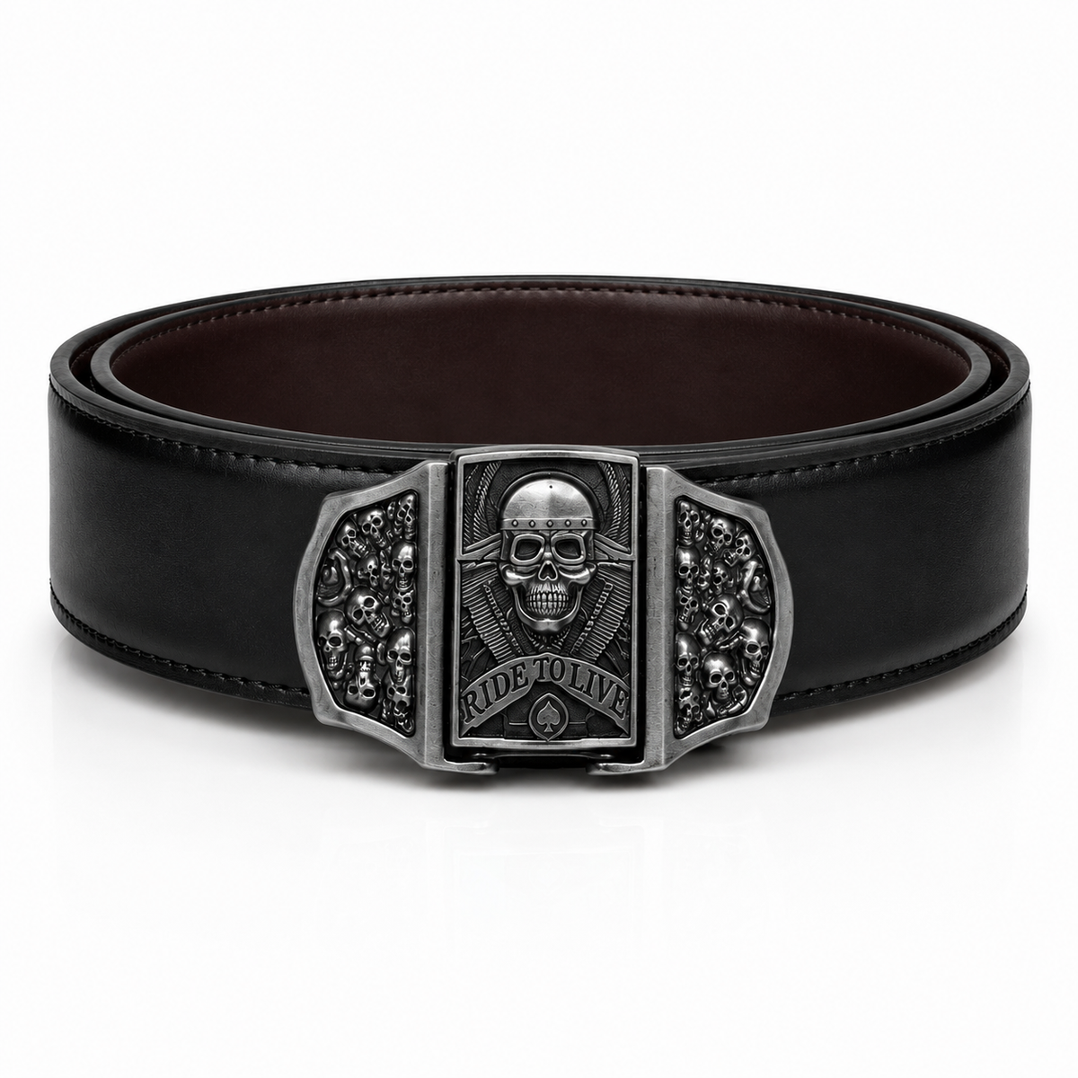 Skull Star Lighter Belt