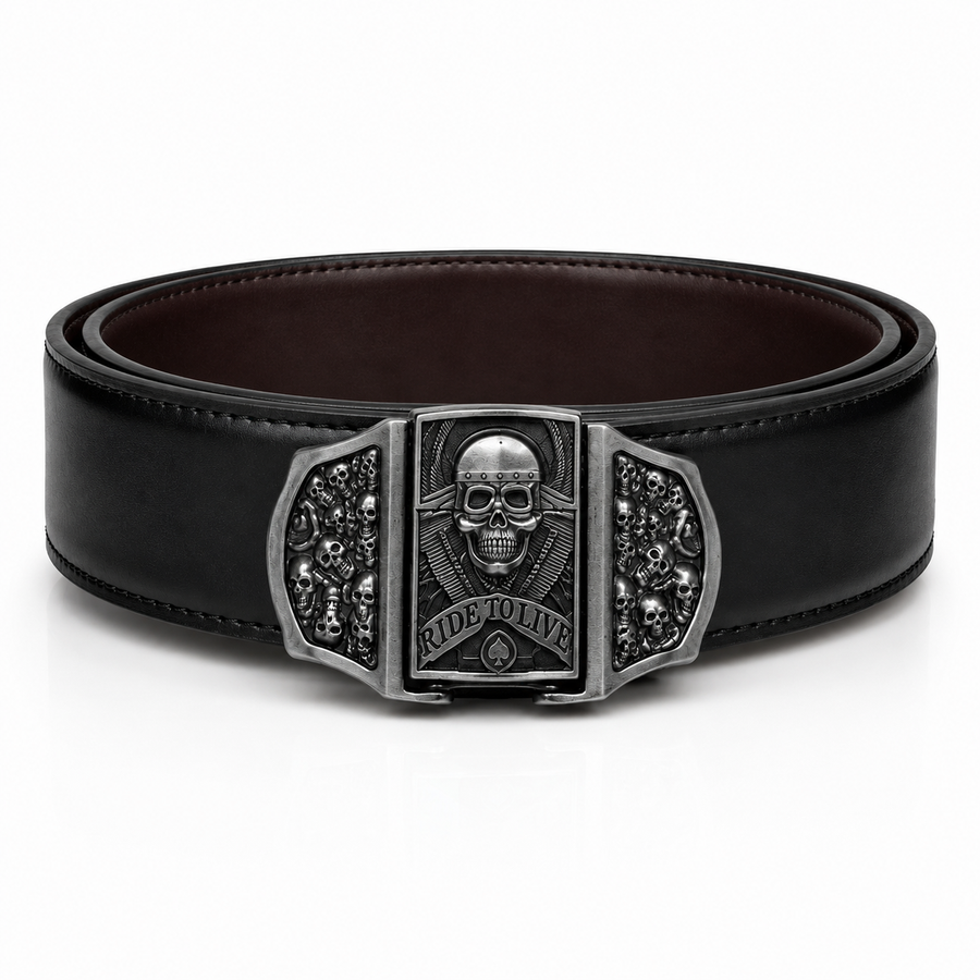 Skull Star Lighter Belt