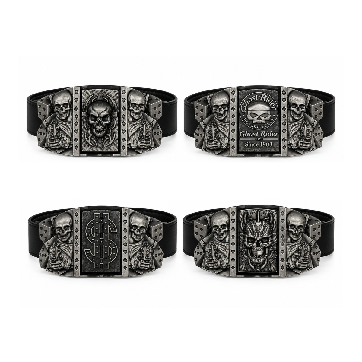 Skull Lighter Belts