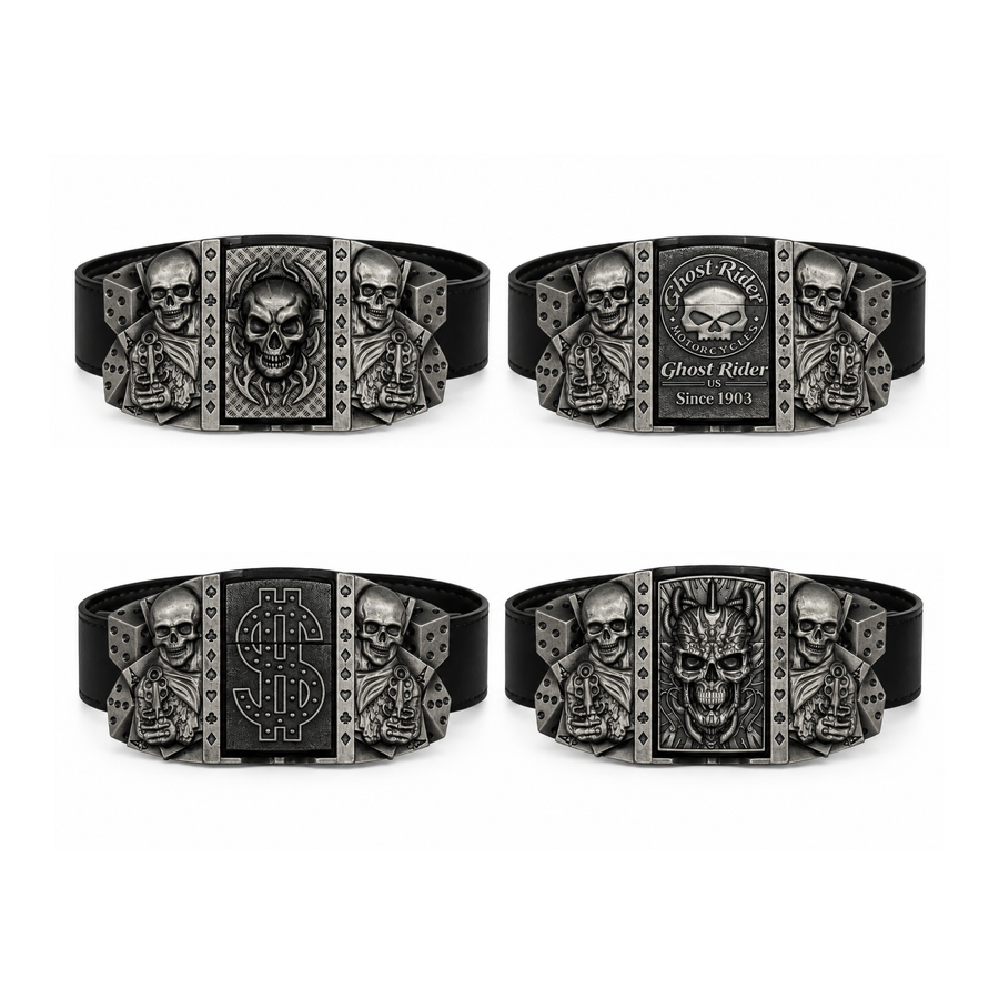 Skull Lighter Belts