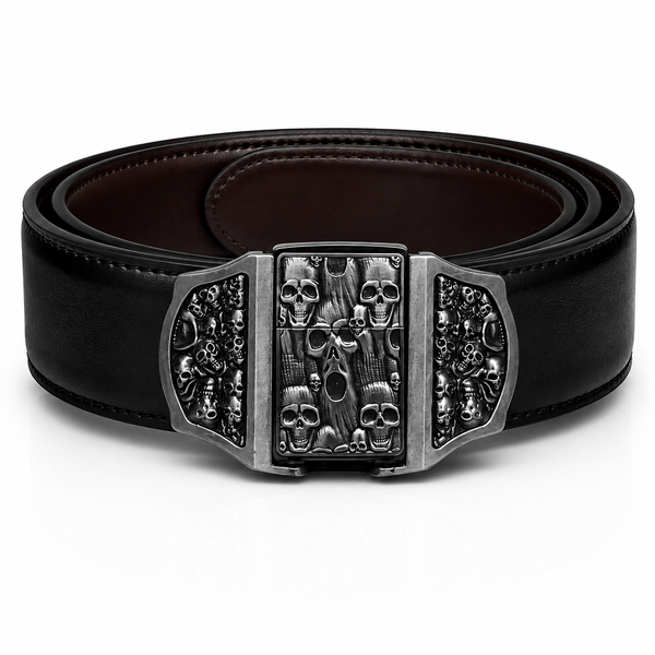 Skull Scream Lighter Belt