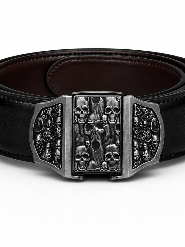 Skull Scream Lighter Belt