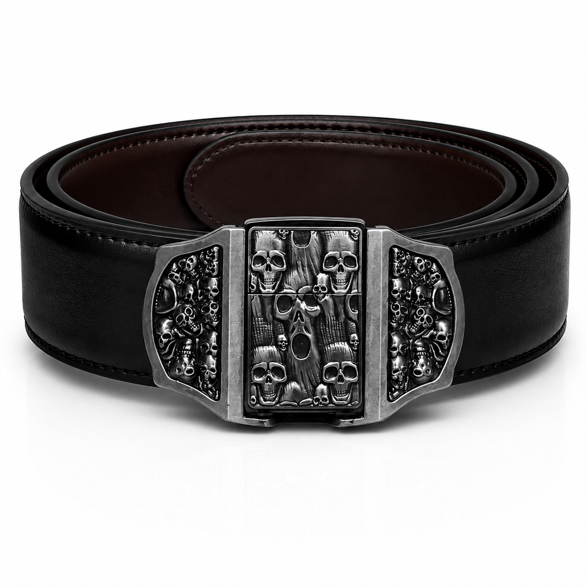 Skull Scream Lighter Belt