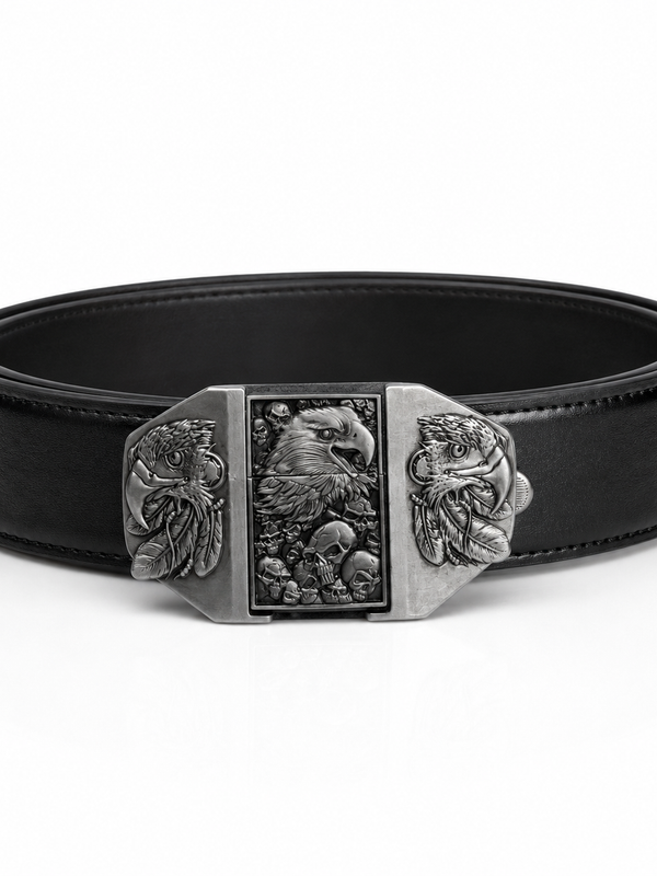 Eagle Skulls Lighter Belt