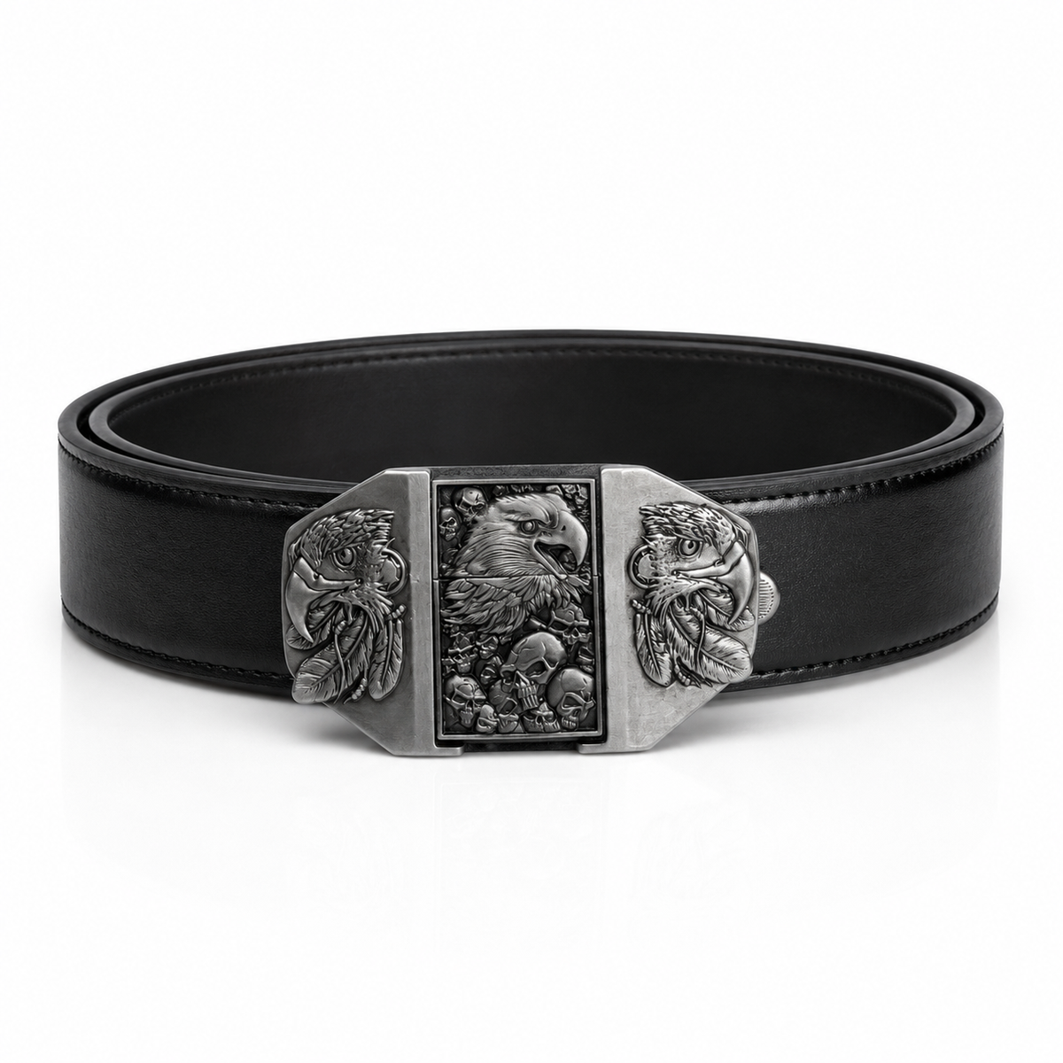 Eagle Skulls Lighter Belt