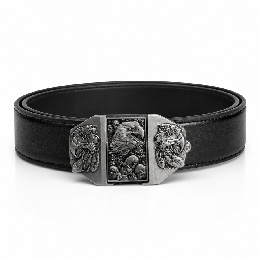 Eagle Skulls Lighter Belt