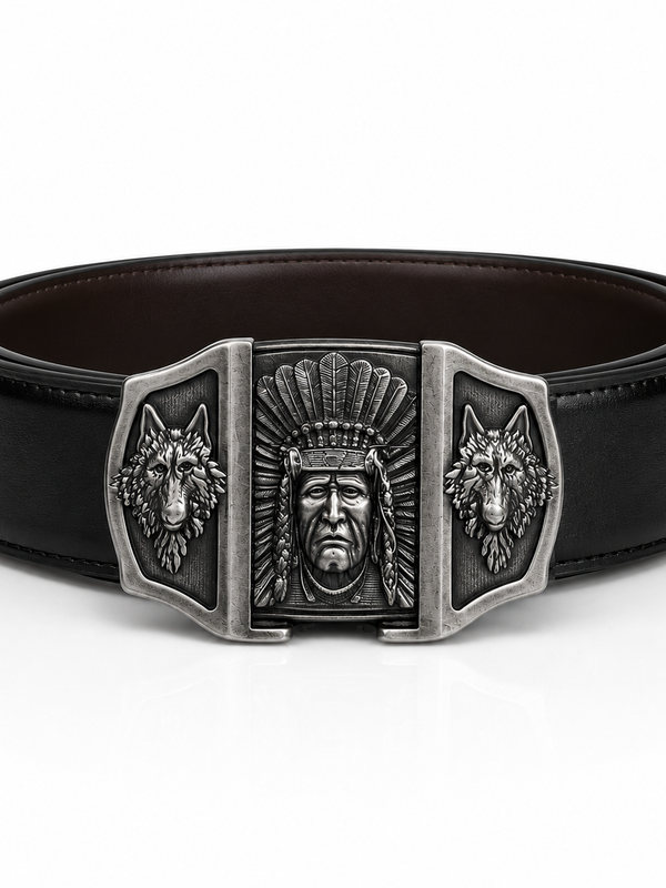 Ancient Wolf Lighter Belt