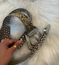 Cheetah Studded Belt