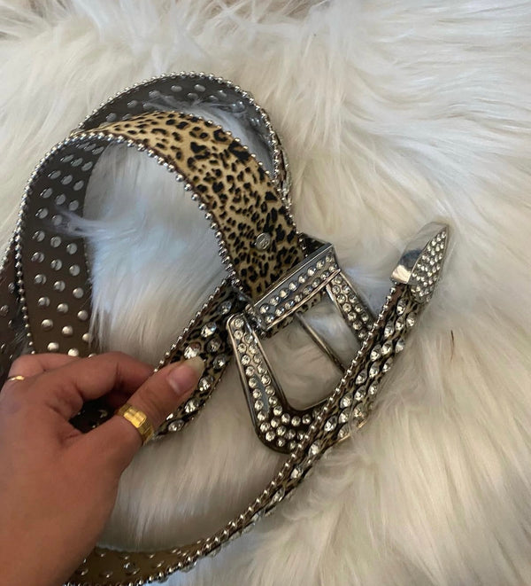 Cheetah Studded Belt