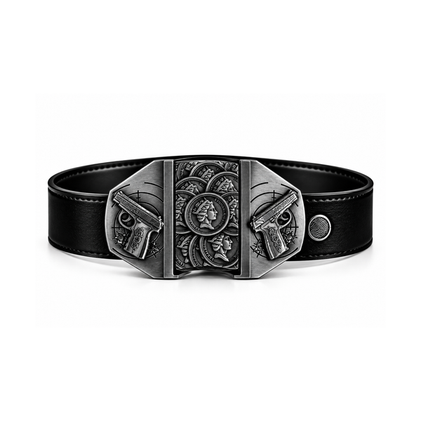 Gothic Medallion Lighter Belt