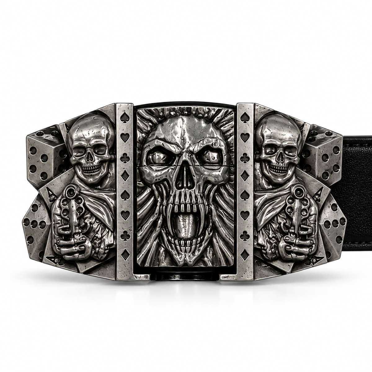 Skull Scream Lighter Belt