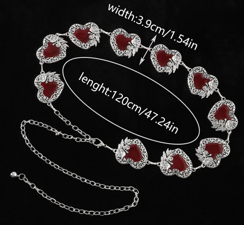 Gothic Heart Waist Chains
