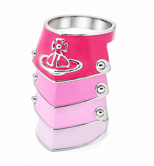 Pink Armour Ring
