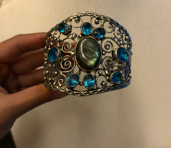 Blue Stone Cuff