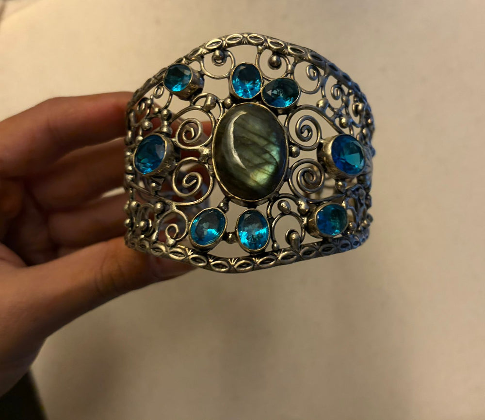Blue Stone Cuff