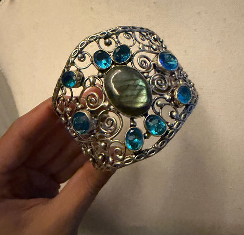 Blue Stone Cuff