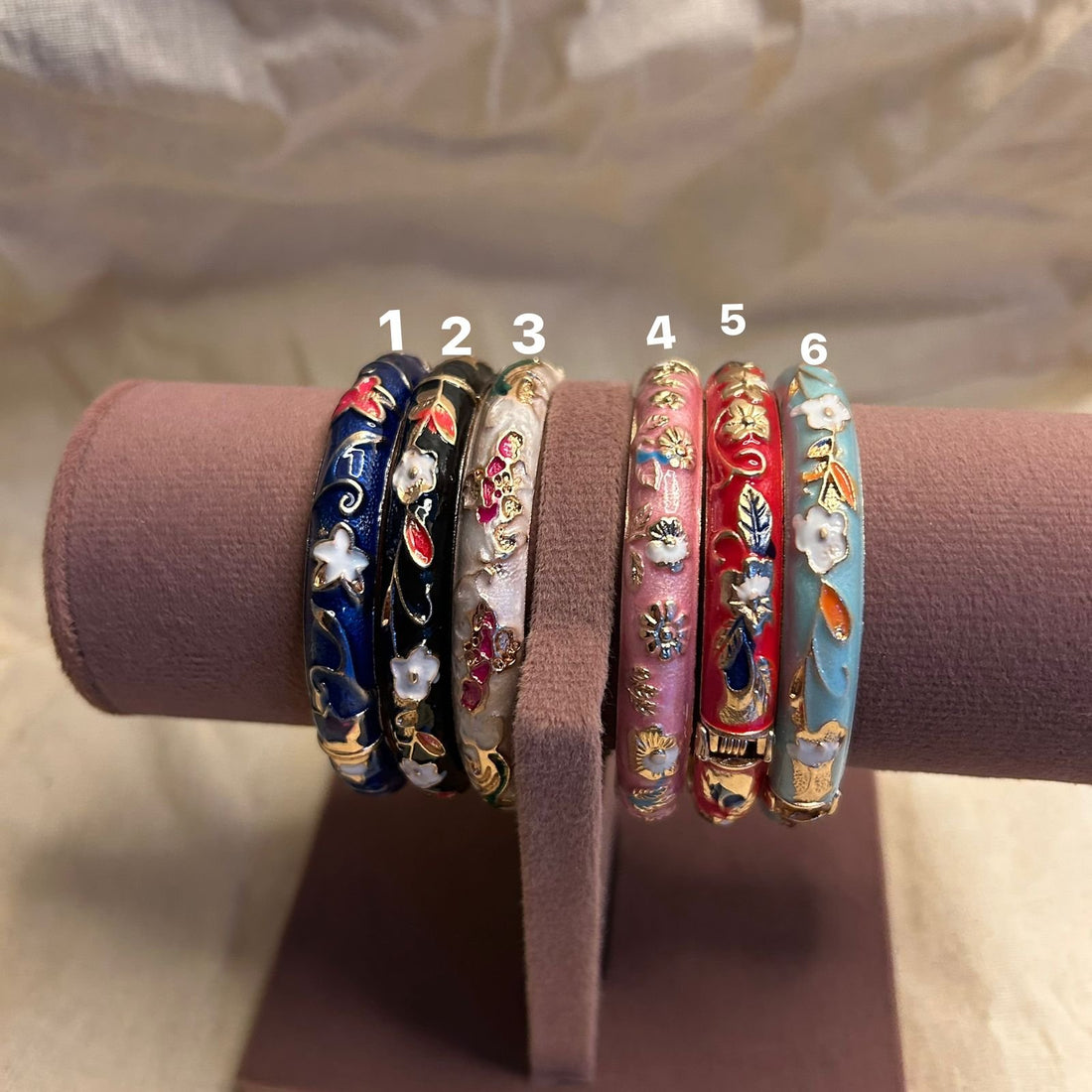 Thin Enamel Bangles