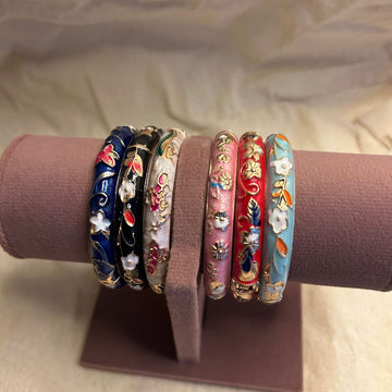Thin Enamel Bangles