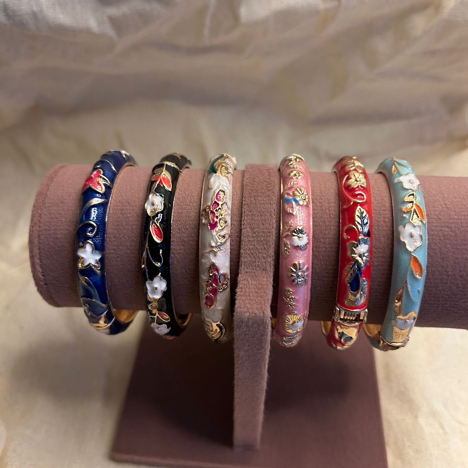 Thin Enamel Bangles