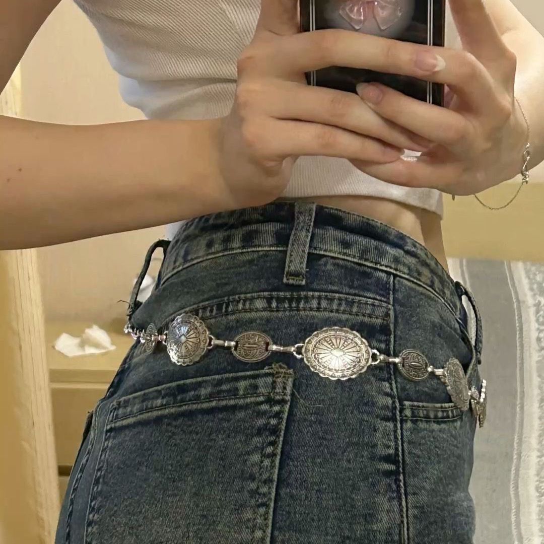 Small Big Oval Waist chains