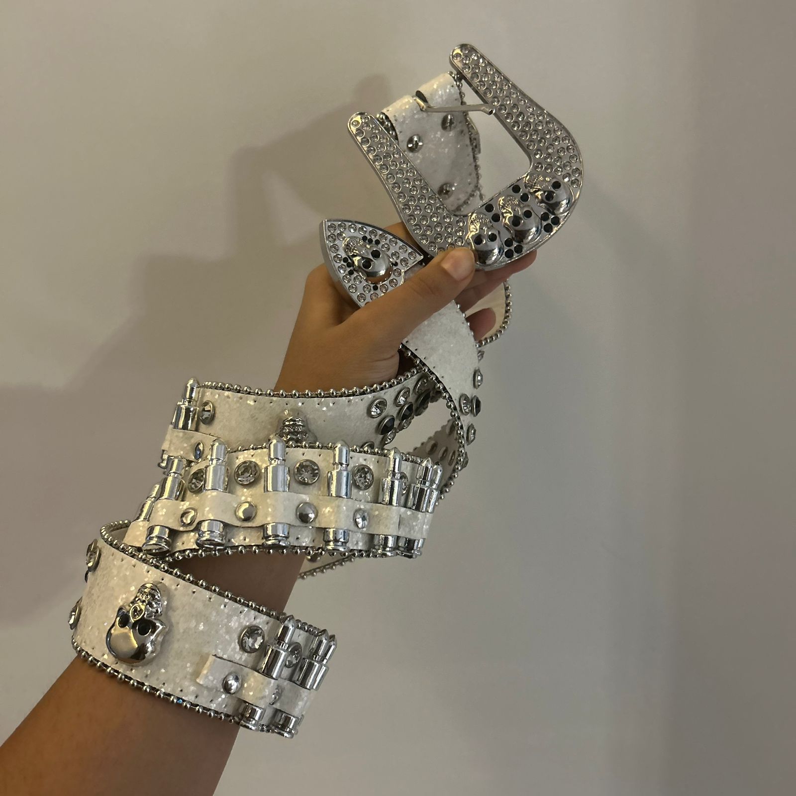 White Bullet Belt