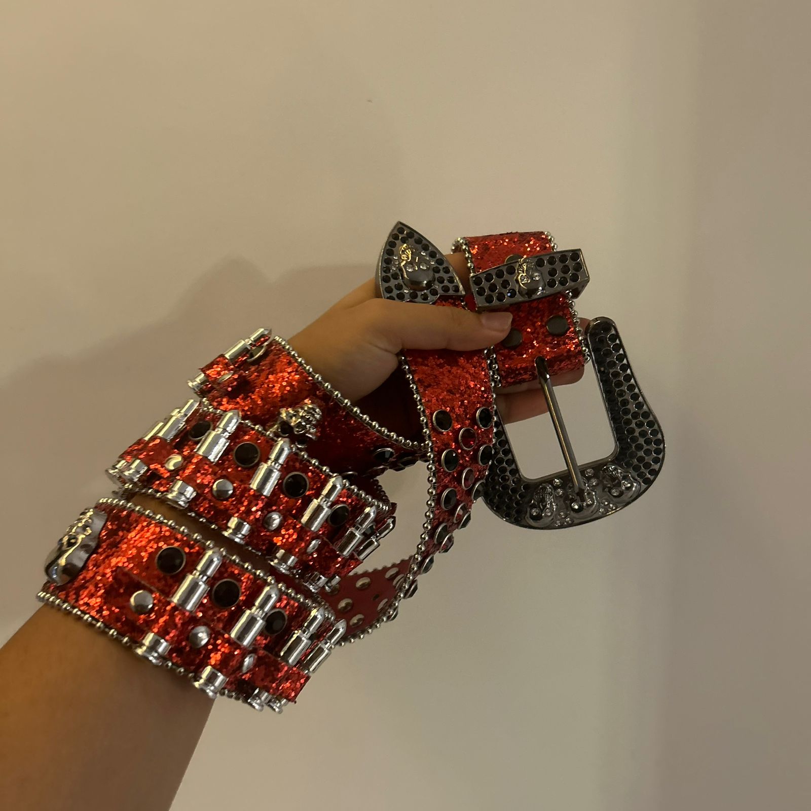 Red Bullet Belt