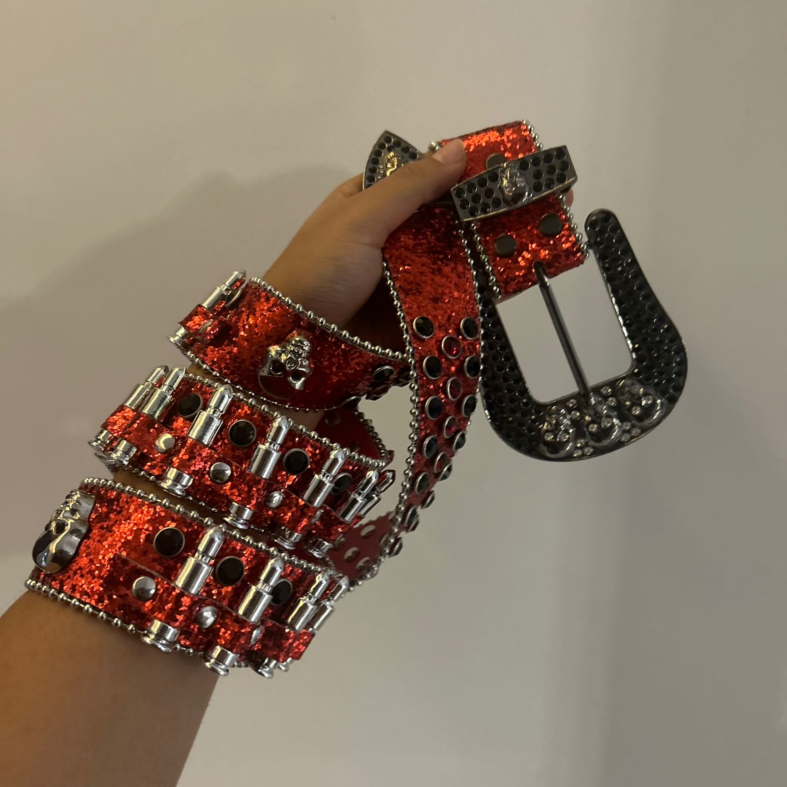 Red Bullet Belt