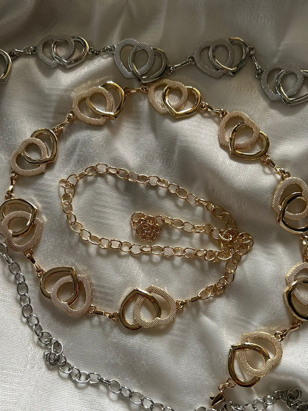 Double Heart Waist Chains