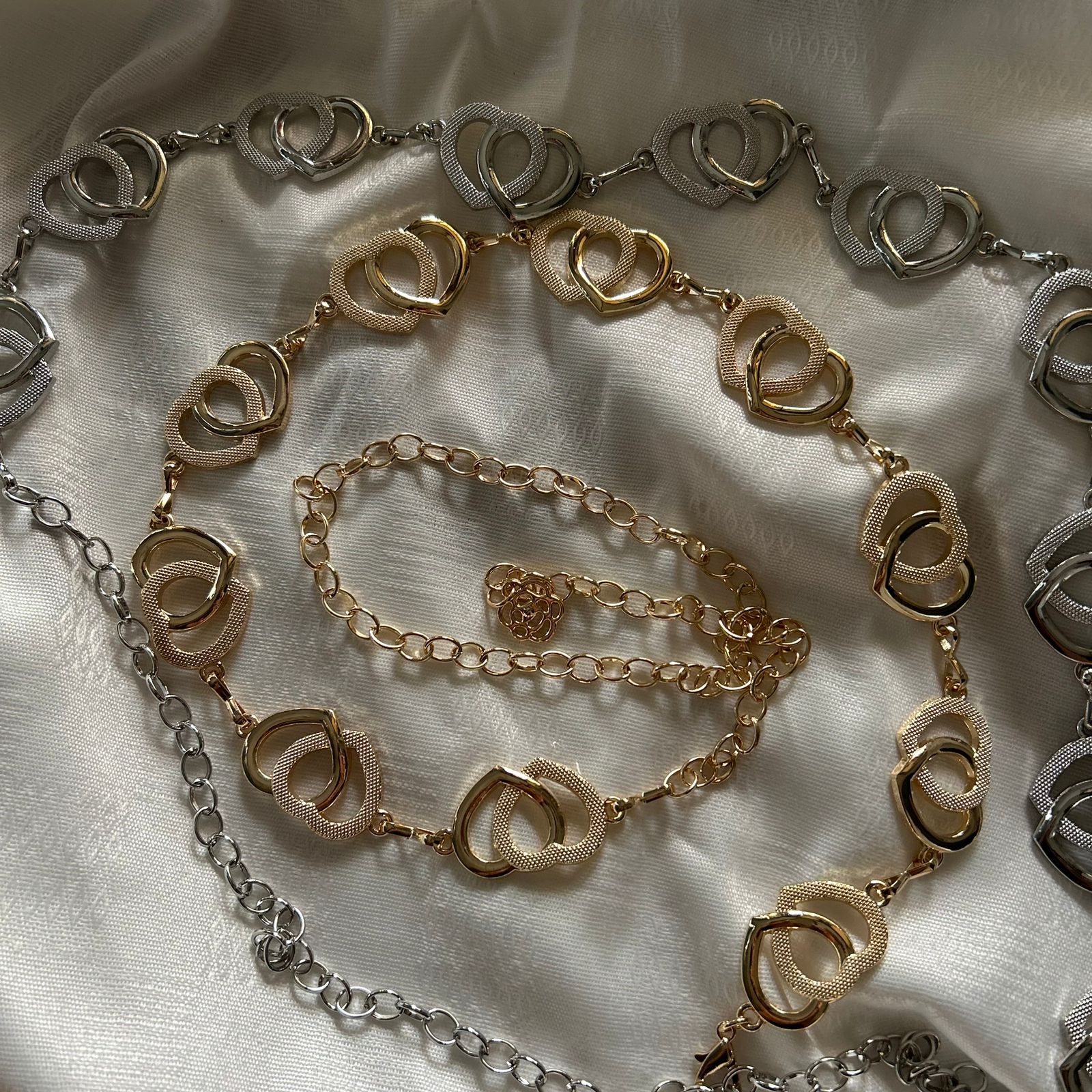 Double Heart Waist Chains