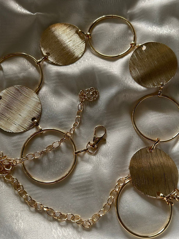 Metal Disc Waist Chain