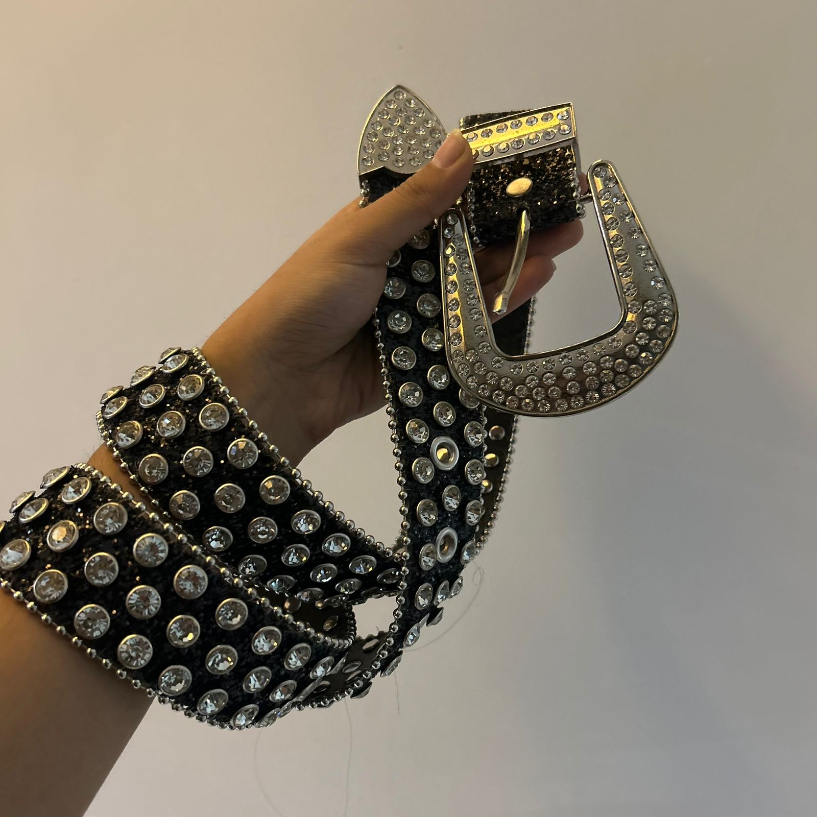Plain Gem Studded Belt