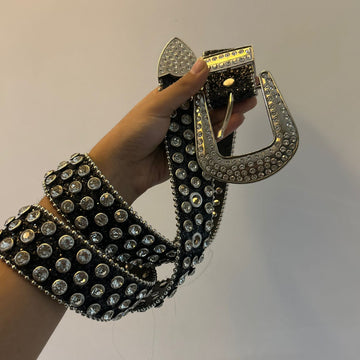 Plain Gem Studded Belt