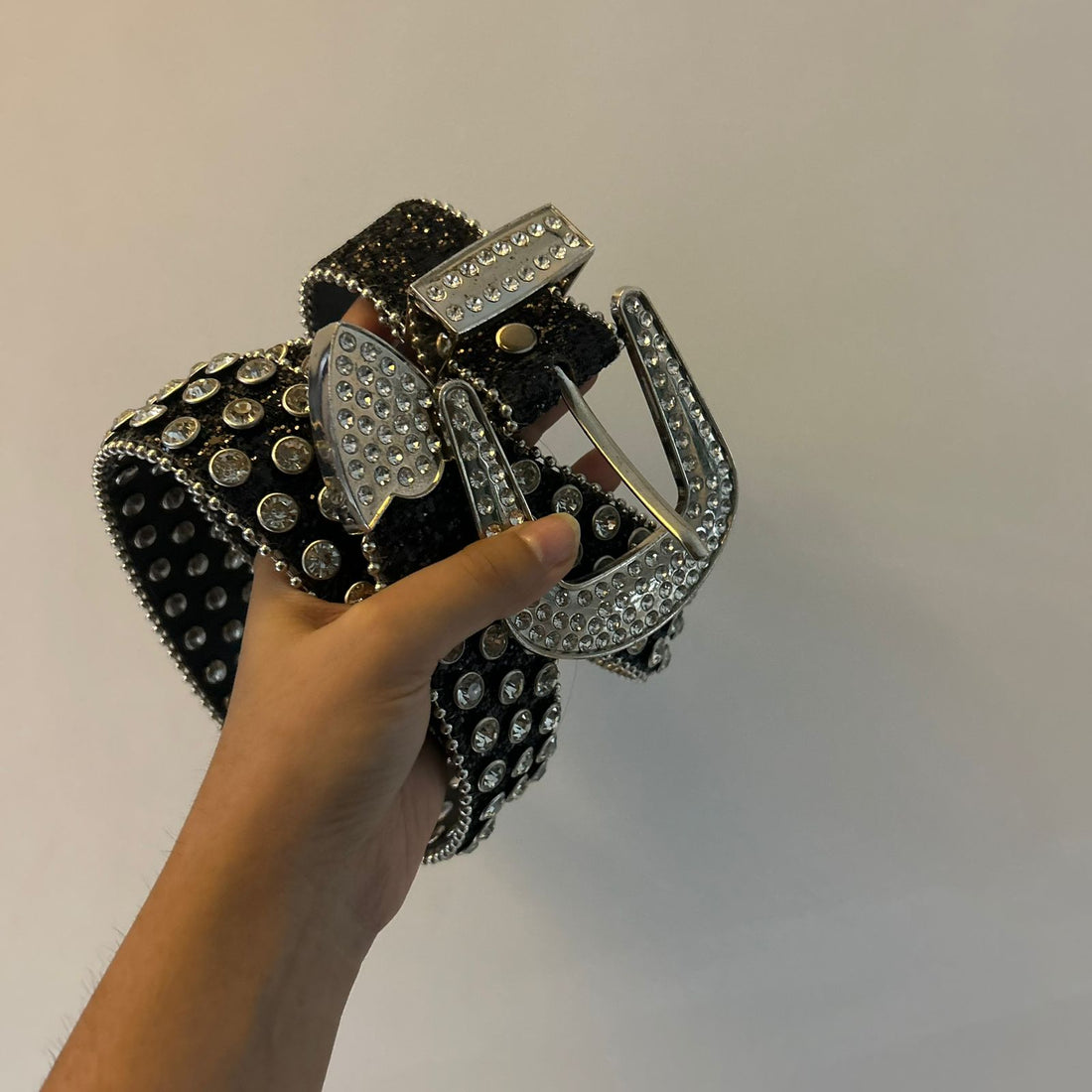 Plain Gem Studded Belt