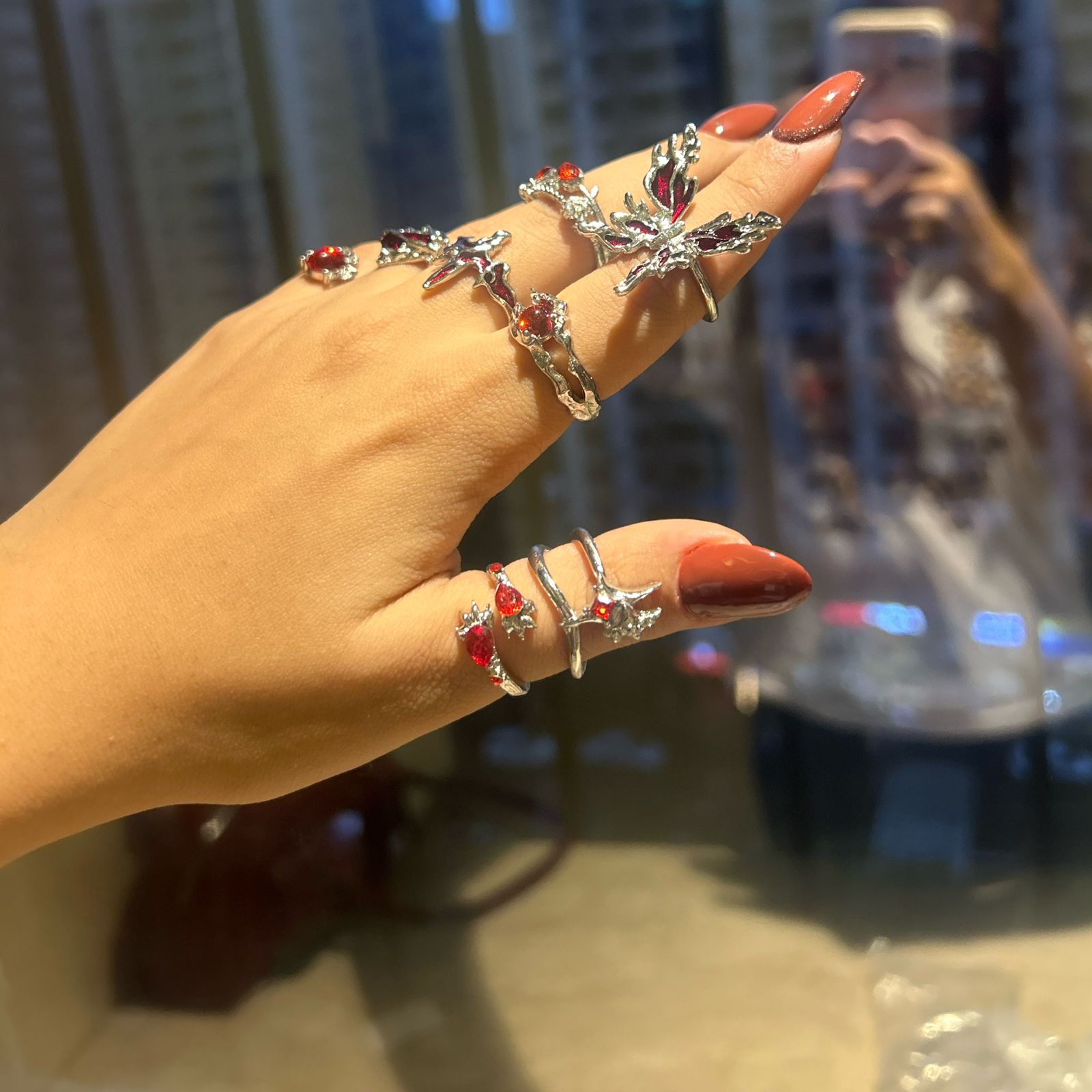 Grunge Rings Set