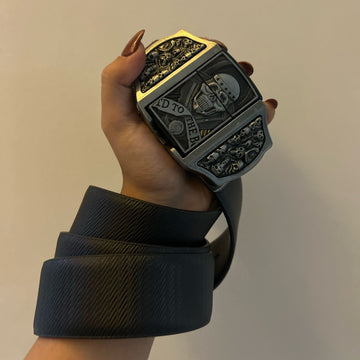 Skull Sain Lighter Belt