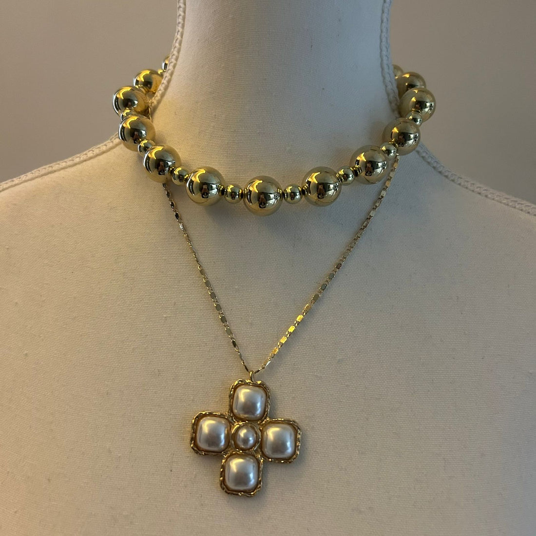Pearl Cross Set