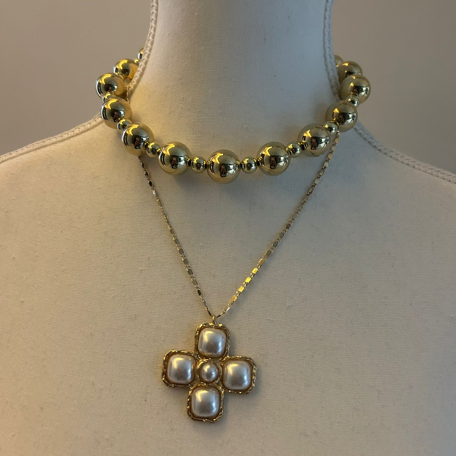 Pearl Cross Set