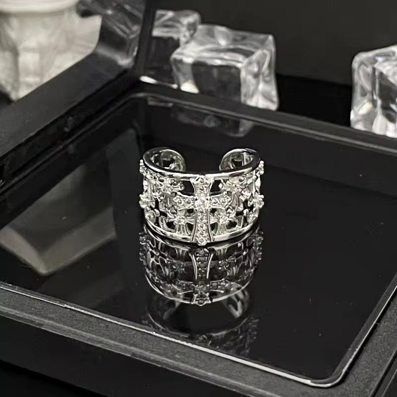 Cross Bedazzled Ring
