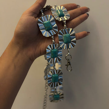 Square Bluestone Waist Chain