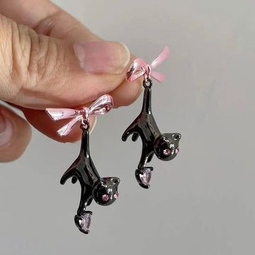 Cat Bow Earrings