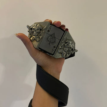 Skull Ace Lighter Belt