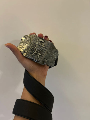 Snakes & Eagle Lighter Belt